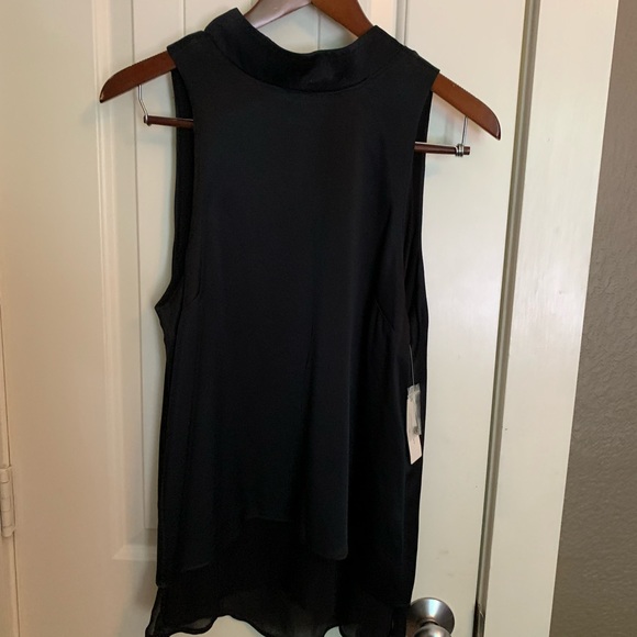Anthropologie black silk top. Size S. NWT. - Picture 1 of 5